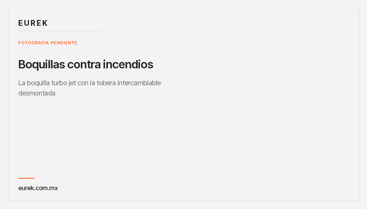 Espacio reservado para la fotografía de la boquilla turbo jet con la tobera intercambiable desmontada