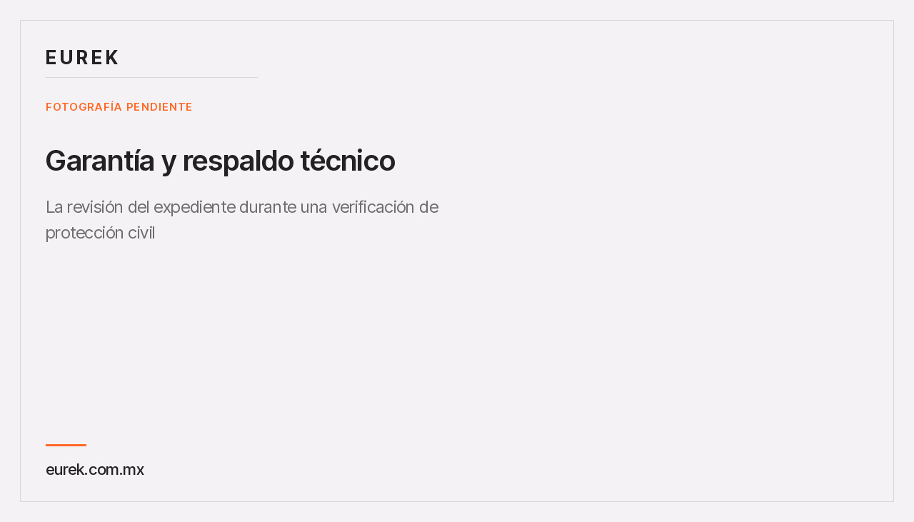 Espacio reservado para la fotografía de la revisión del expediente durante una verificación de protección civil