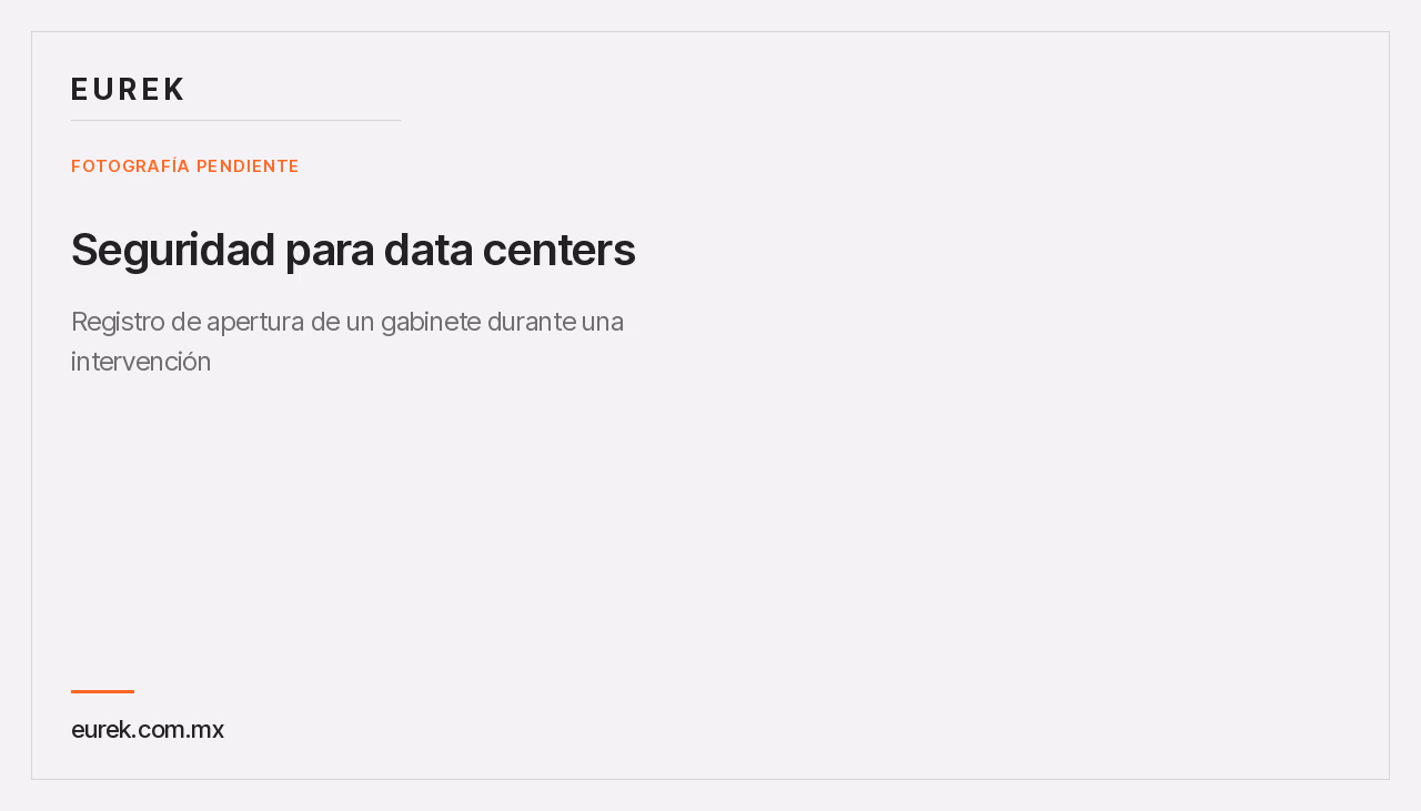 Espacio reservado para la fotografía del registro de apertura de un gabinete durante una intervención