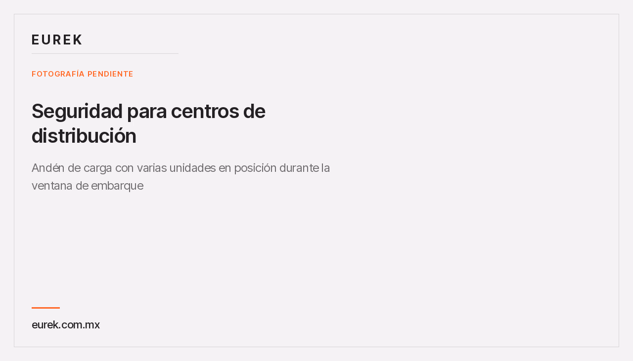 Espacio reservado para la fotografía del andén de carga con varias unidades en posición durante la ventana de embarque