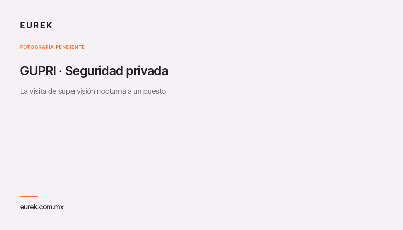 Espacio reservado para la fotografía de la visita de supervisión nocturna a un puesto