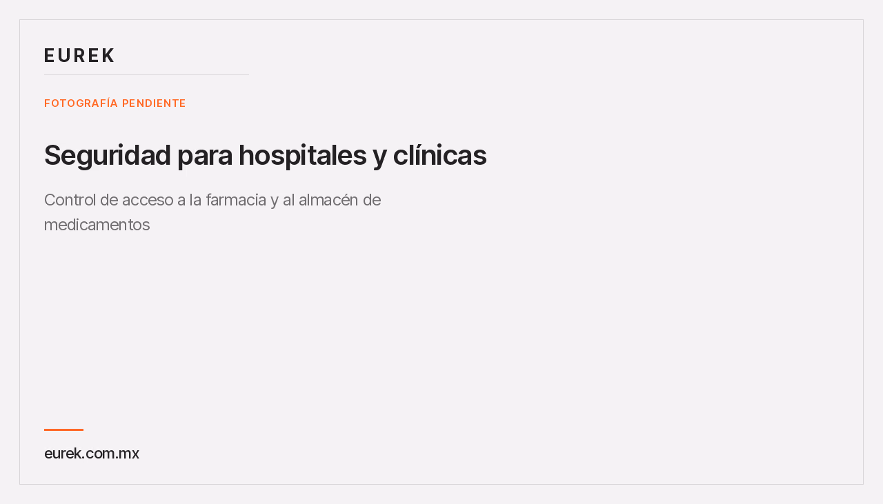 Espacio reservado para la fotografía del control de acceso a la farmacia y al almacén de medicamentos
