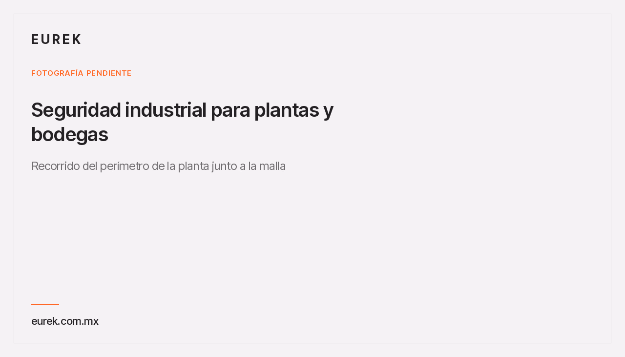 Espacio reservado para la fotografía del recorrido del perímetro de la planta junto a la malla