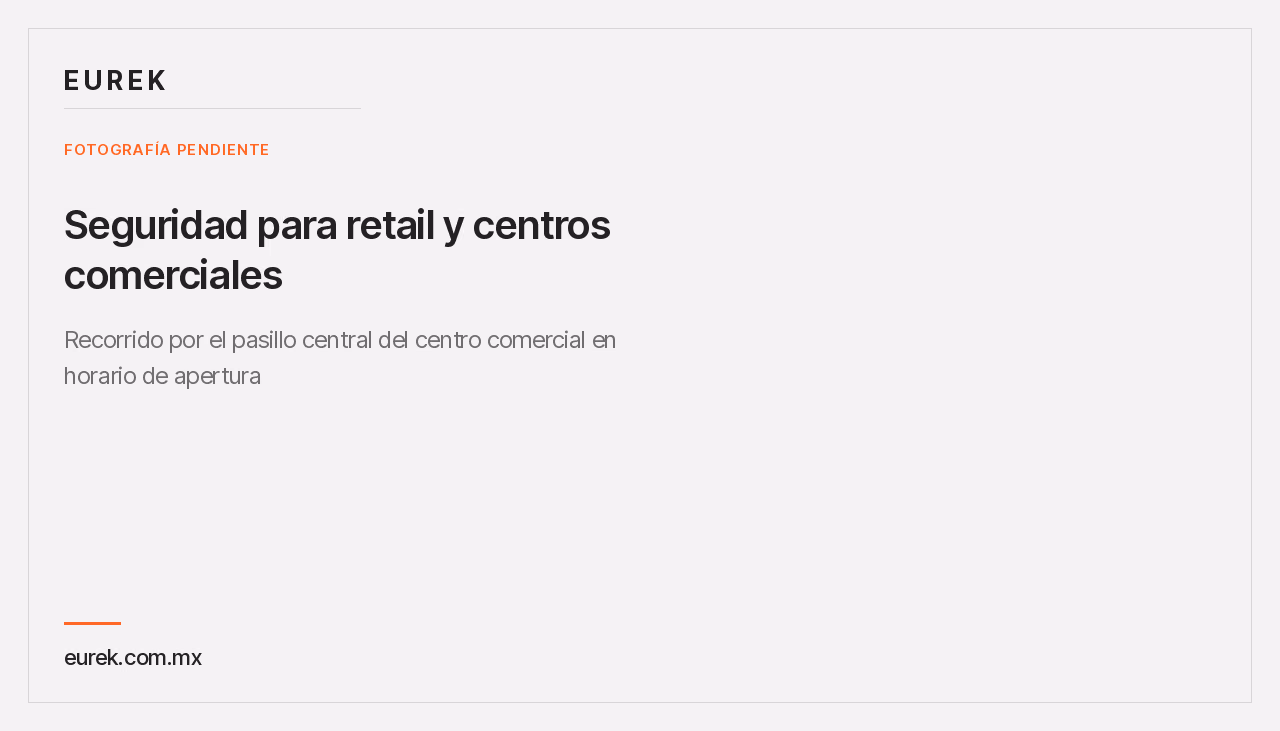 Espacio reservado para la fotografía del recorrido por el pasillo central del centro comercial en horario de apertura