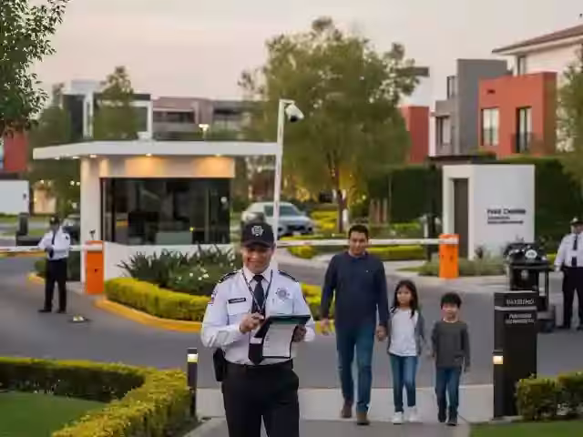 Control digital de visitantes en la caseta de un condominio